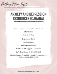 Anxiety and Depression Resources Canada