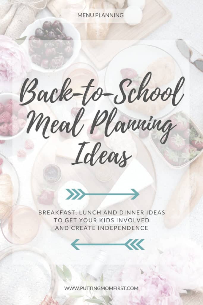 Back to school meal planning ideas